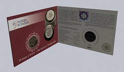 2016. évi első napi veret, bliszter 70 éves a Forint