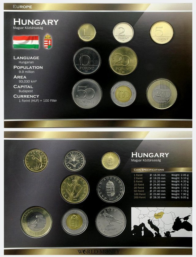 Europe - Hungary Magyar Kztrsasg Fekete szn rmesor