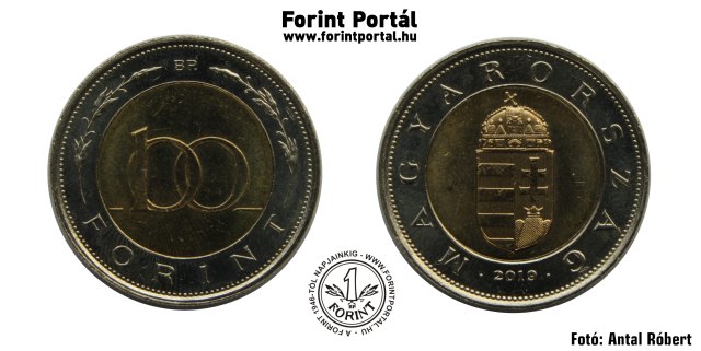 2019-es 100 forintos (anyaga ötvözet) - (2019 100 forint)