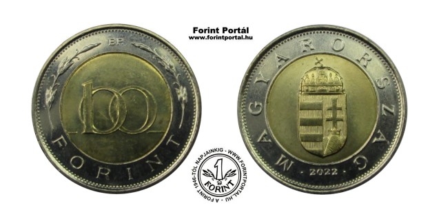 2022-es 100 forintos - (2022 100 forint)