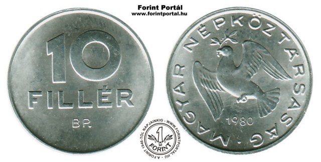 1980-as 10 filléres - (1980 10 fillér)