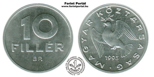 1993-as 10 filléres - (1993 10 fillér)