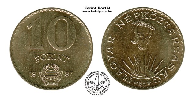 1987-es 10 forintos - (1987 10 forint)