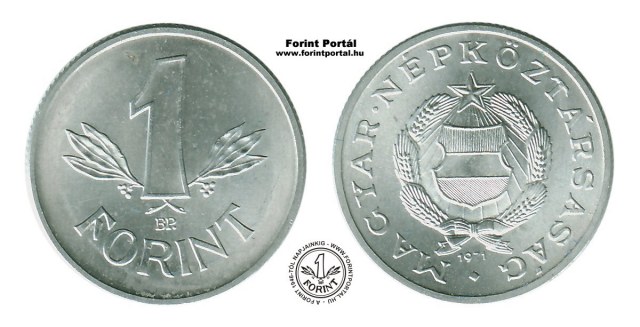 1971-es 1 forintos - (1971 1 forint)