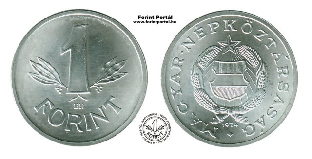 1974-es 1 forintos - (1974 1 forint)