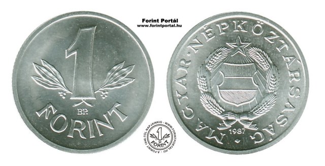 1987-es 1 forintos - (1987 1 forint)