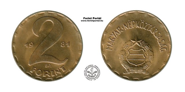 1981-es 2 forintos - (1981 2 forint)