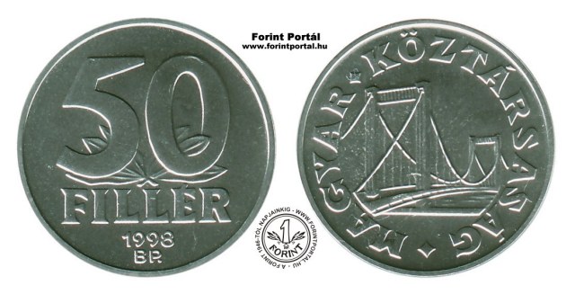 1998-as 50 filléres - (1998 50 fillér)