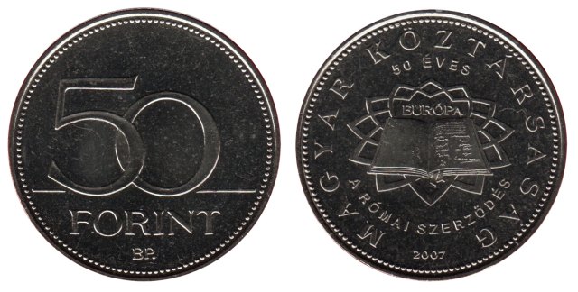 2007-es 50 forintos Római szerződés