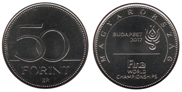 2016-os 50 forintos FINA Vízes Világbajnokság
