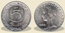 1956-os 5 fillér - (1956 5 fillér)