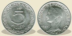 1961-es 5 filléres - (1961 5 fillér)