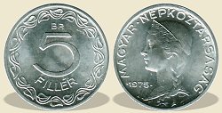 1975-ös 5 filléres - (1975 5 fillér)