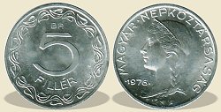 1976-os 5 filléres - (1976 5 fillér)