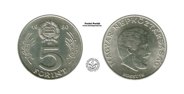 1980-as 5 forintos - (1980 5 forint)