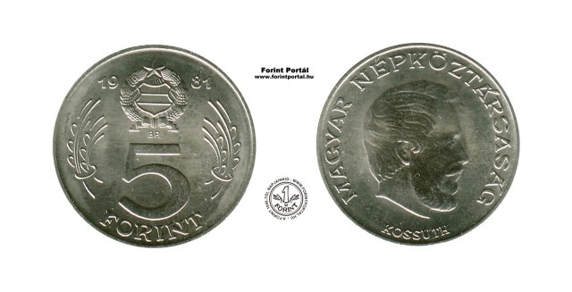 1981-es 5 forintos - (1981 5 forint)