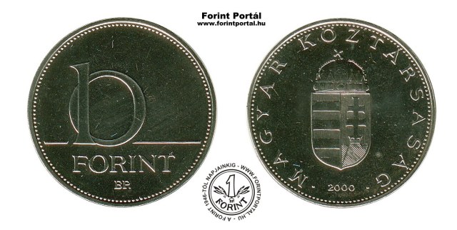2000-es 10 forintos - (2000 10 forint)