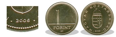 2006-os 1 forint BU fényesített