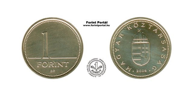 2008-as 1 forintos - BU (2008 1 forint)