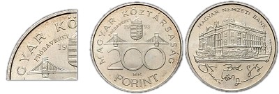 1993-as 200 forint BU prbaveret
