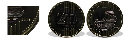 2016-os 200 forint BU fnyestett