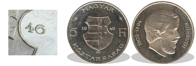 1946-os 5 forint Artex utnveret csak 100 db-os!