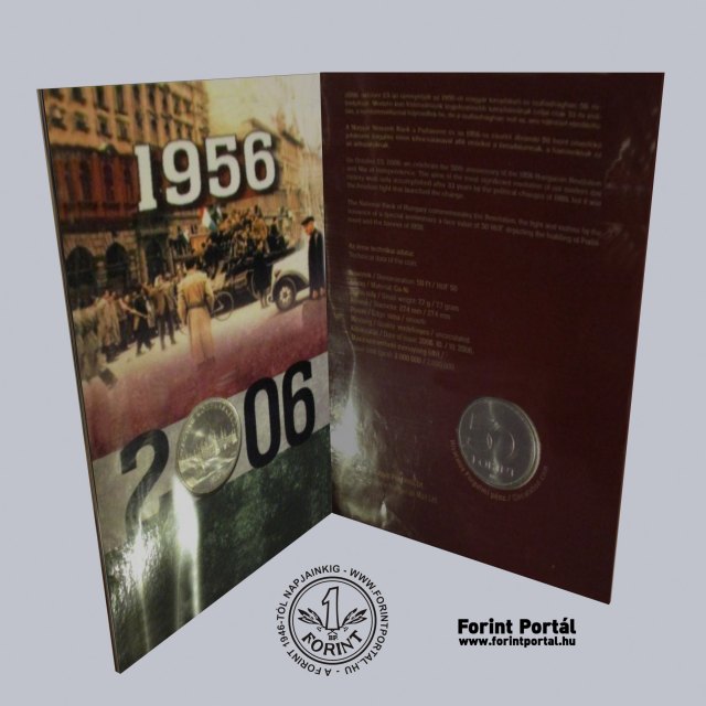 2006. vi forgalmi rms bliszter 1956-os Magyar forradalom s Szabadsgharc forint emlkrms bliszter