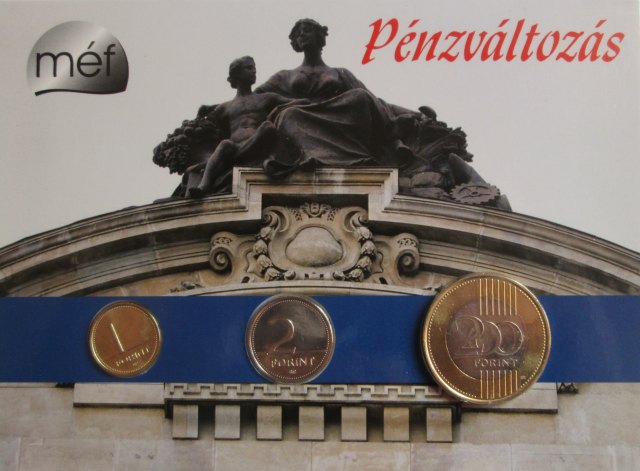 2010. évi forgalmi érmés bliszter Pénzváltozás forint emlékérmés bliszter
