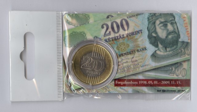 2009. vi els napi veret plasztik krtyban j 200 forintos rme plasztik krtyban