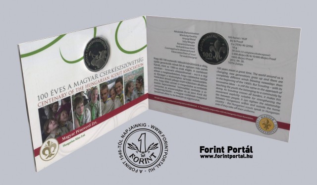 2012. �vi 100 �ves a Magyar Cserk�szsz�vetts�g bliszter