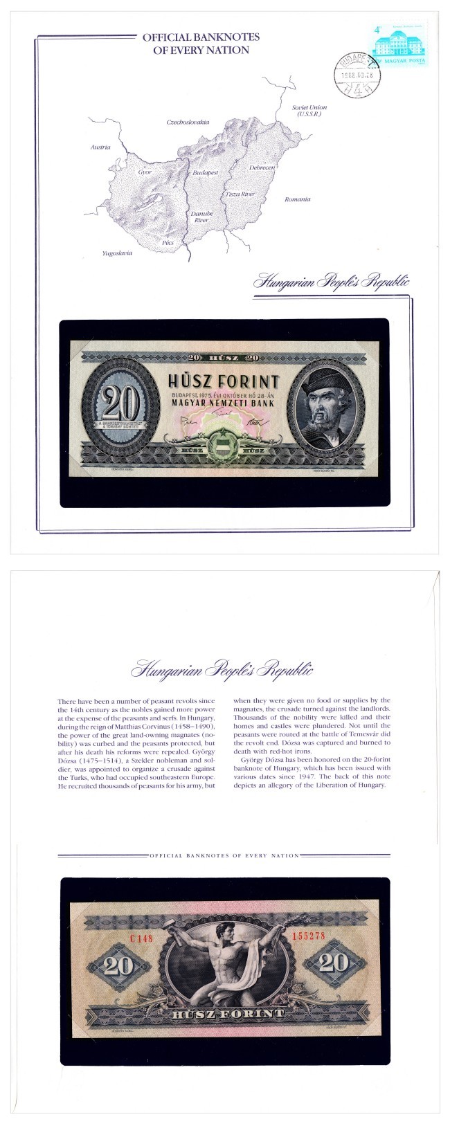 Official Banknotes of Nation 20 Ft