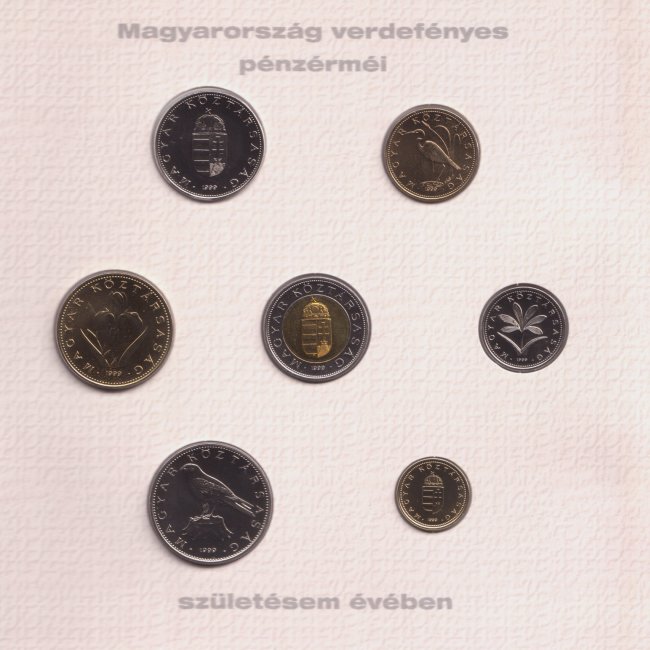 1999. vi extra verdefnyes BU (Brilliant Uncirculated) forgalmi sor