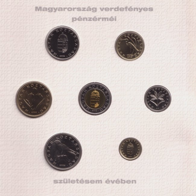 2002. vi extra verdefnyes BU (Brilliant Uncirculated) forgalmi sor