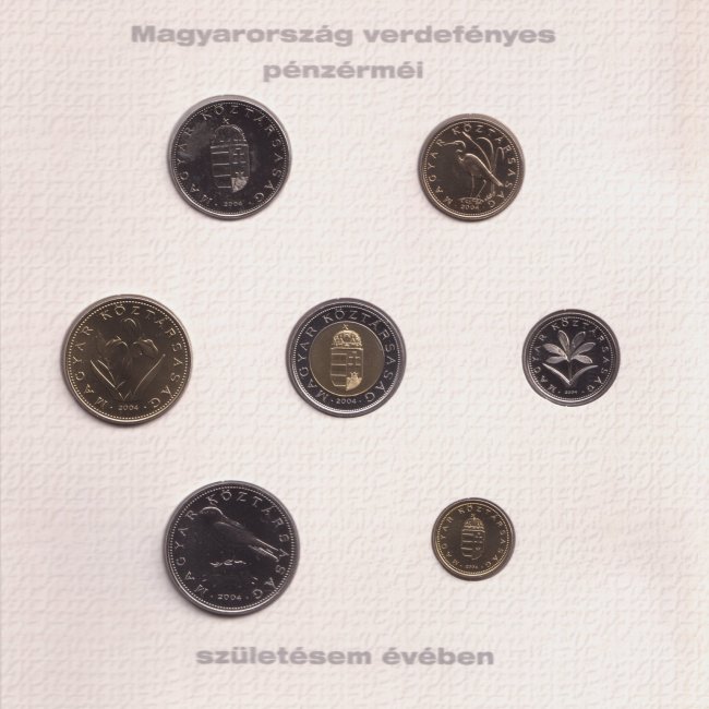 2004. vi extra verdefnyes BU (Brilliant Uncirculated) forgalmi sor
