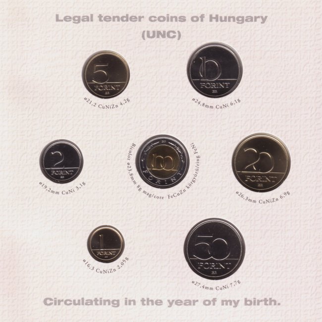 2005. vi extra verdefnyes BU (Brilliant Uncirculated) forgalmi sor