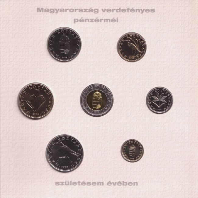 2008. vi extra verdefnyes BU (Brilliant Uncirculated) forgalmi sor