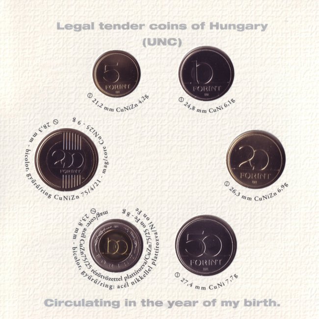 2011. vi extra verdefnyes BU (Brilliant Uncirculated) forgalmi sor