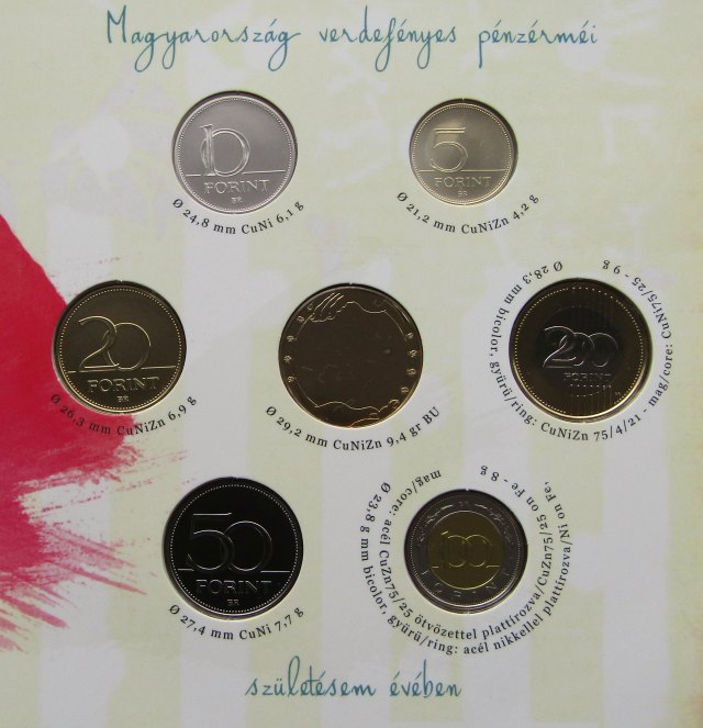 2018. vi extra verdefnyes BU (Brilliant Uncirculated) forgalmi sor