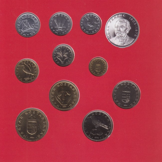 1994. évi extra verdefényes BU (Brilliant Uncirculated) forgalmi sor