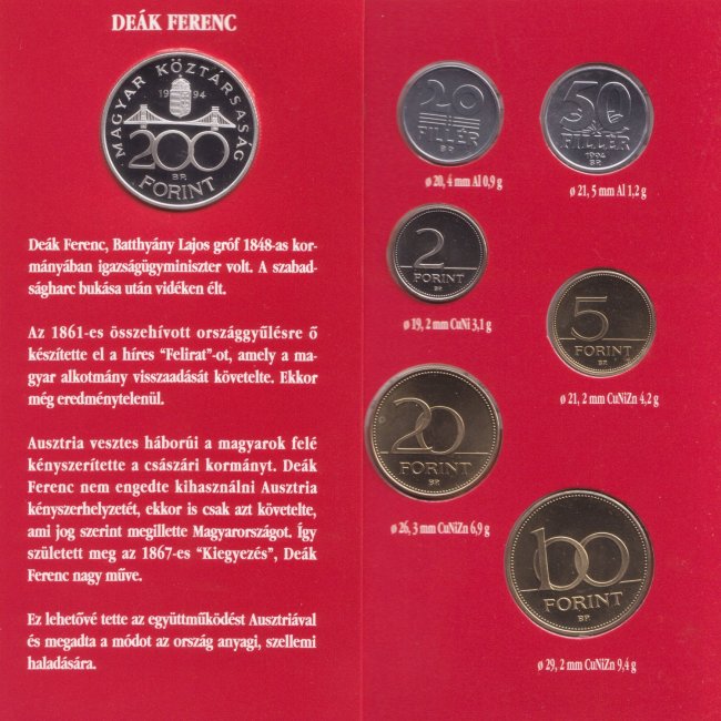 1994. vi tkrveret (proof) forgalmi sor