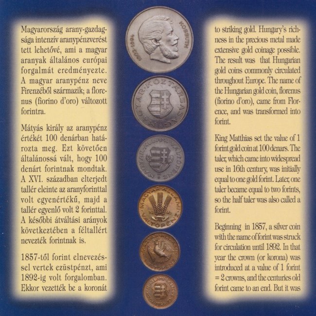 1996. vi extra verdefnyes BU (Brilliant Uncirculated) forgalmi sor