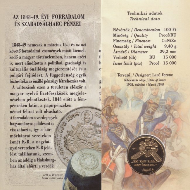 1998. vi tkrveret (proof) forgalmi sor