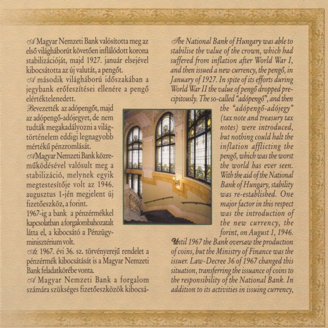 1999. vi extra verdefnyes BU (Brilliant Uncirculated) forgalmi sor