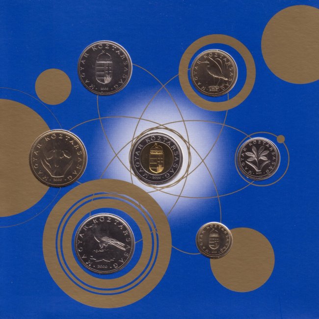 2000. vi extra verdefnyes BU (Brilliant Uncirculated) forgalmi sor