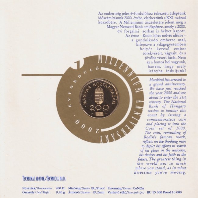 2000. vi tkrveret (proof) forgalmi sor