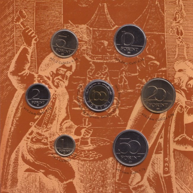2001. vi extra verdefnyes BU (Brilliant Uncirculated) forgalmi sor