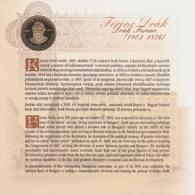 2003. vi tkrveret (proof) forgalmi sor