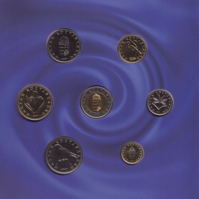 2007. vi extra verdefnyes BU (Brilliant Uncirculated) forgalmi sor