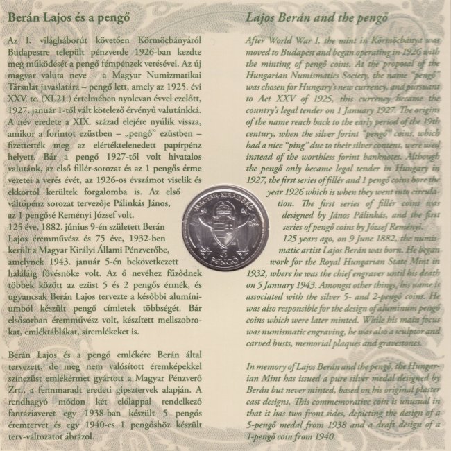 2007. vi extra verdefnyes BU (Brilliant Uncirculated) forgalmi sor