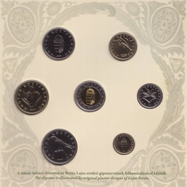 2007. vi extra verdefnyes BU (Brilliant Uncirculated) forgalmi sor